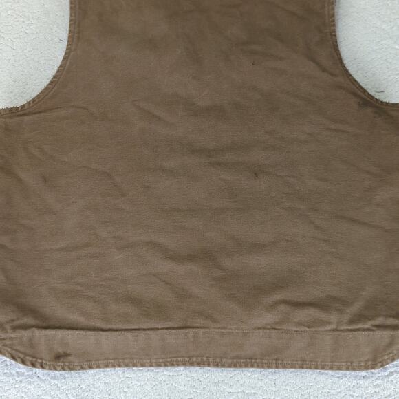 Carhartt Sherpa Lined Sandstone Rugged Canvas Vest V26 FRB Men's Size 2XL Tall - Picture 6 of 9
